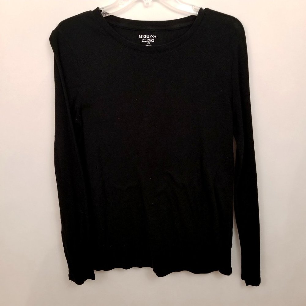 Long Sleeved Black T-Shirt